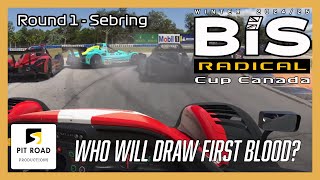 BiS Radical Cup Canada  Round 1  Sebring [upl. by Haynor]