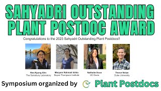 Sahyadri Outstanding Plant Postdoc Award  Virtual Symposium [upl. by Gilbertina220]