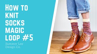 How to Knit Socks 5  Kitchener Stitch  Summer Lee Design Co [upl. by Seana]