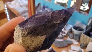 Chunky Iolite Crystal Point Gemstone Stone [upl. by Siusan521]