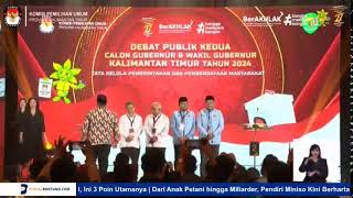 LIVE Debat Publik ke2 Calon Gubernur dan Wakil Gubernur Kaltim 2024 [upl. by Ahsuatal448]