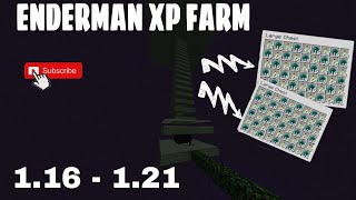 Minecraft Enderman XP Farm 116 To 121 All Version Super Fast ⏩ XP Farm SulkercraftMinecraft [upl. by Diena]