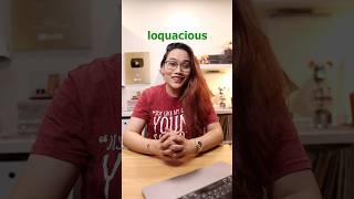 What does LOQUACIOUS mean 🤔 learnwithlyqa english wordoftheday [upl. by Rhianon]