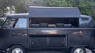 1972 VW Type 2 Custom DJ Booth RoofClose Demo [upl. by Caines]