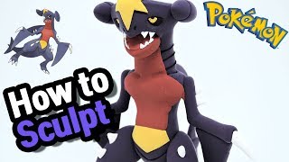 Making Garchomp DragonGround pseudolegendary Pokémon in Clay [upl. by Aiela]