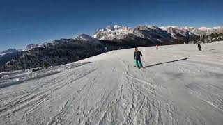 Discesa pista rossa RIO GERE  Cortina DAmpezzo Cristallo 2024 [upl. by Lachman674]