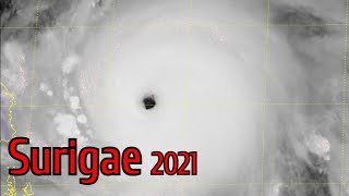 Super Typhoon Surigae Bising Satellite Imagery [upl. by Essie]