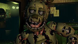 ALL JUMPSCARES  FNaF 3 Five Nights at Freddys 3 [upl. by Novoj]