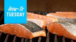 How to Grill Salmon Steaks and Fillets  Food Network [upl. by Diarmid]