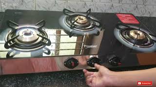 Prestige Royale Plus Stainless Steel Gas Stove ♨️ Review prestige gasstove 3burner 2023 [upl. by Ydnis850]