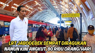 DULU DIPREDIKSI SEPI KINI LRT JABODEBEK MENGANGKUT 80 RIBU PENUMPANG TIAP HARI [upl. by Rowena]