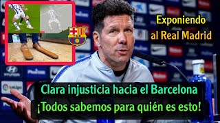 ¡El comentario de Simeone sobre la anulación del gol de Lewandowski en el partido del Barcelona [upl. by Lehcer935]