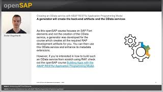 Creating an OData service with ABAP RESTful Application Programming Model  W1U5  SAP Fiori Apps [upl. by Rodolphe]