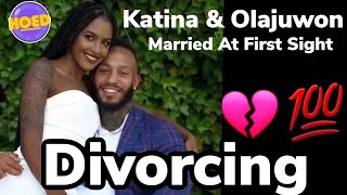 Katina amp Olajuwon DIVORCING after 1 year of marriage  Married at First Sight Season 14 Boston [upl. by Giliana]