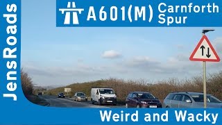 A601M Carnforth Spur  Single Carriageway Motorway [upl. by Aleacim571]