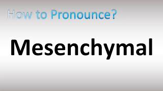 How to Pronounce Mesenchymal [upl. by Neron]