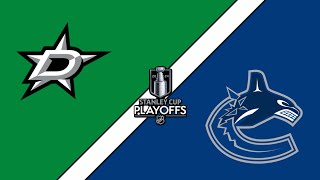 Dallas Stars vs Vancouver Canucks  Stanley Cup Playoff Simulator GAME 3  FULL MATCH [upl. by Ahsyekat435]