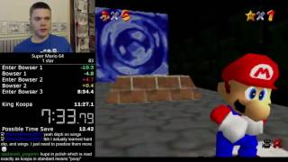 1049 Super Mario 64 1 star speedrun [upl. by Stanley]