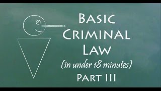 Understand Criminal Law in 18 Minutes Part III [upl. by Netsrejk]