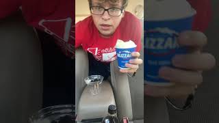 Reviewing The DQ Reese’s Pieces Cookie Dough Blizzard dairyqueen blizzard [upl. by Tracay]