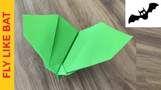 Make a Bat paper plane that flaps its wings [upl. by Penni]