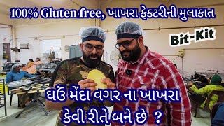 ઘઉં મેંદા વગર ના ખાખરા કેવી રીતે બને છે  100 Gluten free khakhra factory visit  Khakhra making [upl. by Kremer]