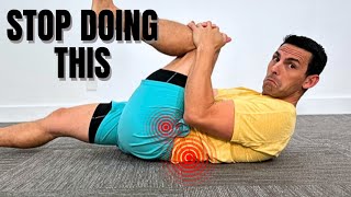 Single Knee Tuck Exercise Stretch For Lower Back amp Groin Pain Hurts  How To Modify [upl. by Khosrow]