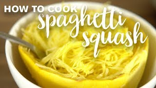 How to Cook Spaghetti Squash  get the longest quotnoodlesquot and best texture [upl. by Mitchiner465]