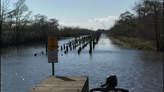 Burnedout bridge between Orange Texas amp Vinton Louisiana [upl. by Evetta]