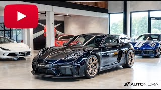 Porsche 718 Cayman GT4 RS with Weissach Package in PTS Moonlight Blue [upl. by Nnaeirrac896]