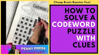 Good Brain FoodHow to Solve a Codewords Crossword Puzzle with Given Clues [upl. by Lorenza28]