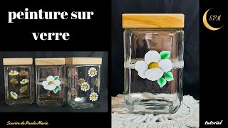 peinture sur verreDIY tutoriel one stroke [upl. by Larkin]