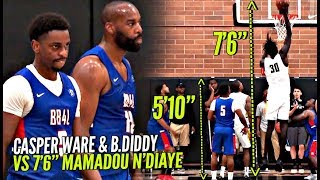 Baron Davis amp 510 Casper Ware vs 76 Mamadou NDiaye Got POPPIN at The Drew [upl. by Gasser]