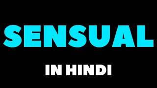 How To Pronounce Sensual in Hindi  कामुक का हिंदी में उच्चारण कैसे करें [upl. by Onitsuj]