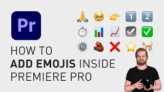 How to add emojis inside Adobe Premiere Pro [upl. by Lejeune]