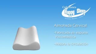 Almohada Cervical Colchones Happy Sleep [upl. by Marchelle]