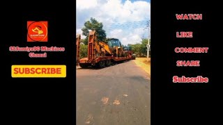 A JCB 3cx is loaded onto an Isuzu Primemover truck  Jcb video [upl. by Bourn473]