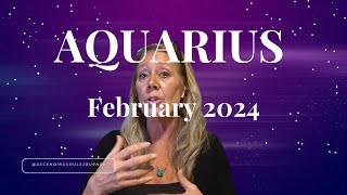 Aquarius  WOW Your Plan Worked  Prosperity February 2024 Guided Psychic Tarot General [upl. by Ardenia]