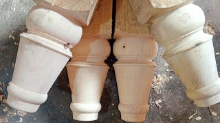 Diwan legs design lovely woodworking Diwan Kay paye bnany ka tarika [upl. by Sheff]