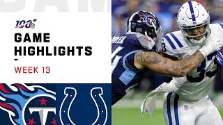 Titans vs Colts Week 13 Highlights  NFL 2019 [upl. by Dionis291]