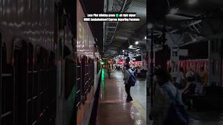 Loco Pilot blinking green 🟢 all right signal 18005 Sambaleshwari Express departing Panskura [upl. by Anisamot]