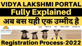 Vidya Lakshmi Education Loan Online Apply  Complete Video  How to Apply Vidya Lakshmi Portal [upl. by Bloem833]