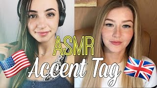 ASMR Accent Tag  American Gibi vs British InnocentWhispers ASMR [upl. by Noj830]