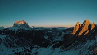 Amazing sunrise in the Dolomites  Dantercepies  Val Gardena  Gröden [upl. by Norramic928]