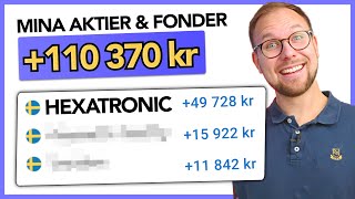 Mina aktier amp fonder i Oktober på Avanza Hexatronic aktie RUSAR [upl. by Dosh]