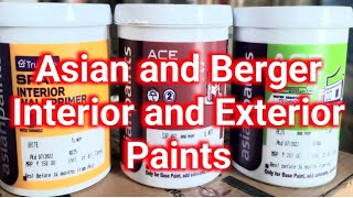 Asian Ace Sparc Exterior Emulsion  Berger Weather Coat Exterior Emulsion [upl. by Dahcir]