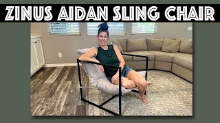 Zinus Aidan Sling Accent Chair Review [upl. by Sufur196]