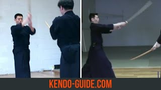 Nihon Kendo Kata No5 Men Suriage Men [upl. by Nivrae649]