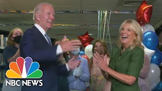 Watch Joe Biden ‘Celebrate’ Democratic Presidential Nomination At DNC  NBC News [upl. by Lupe]