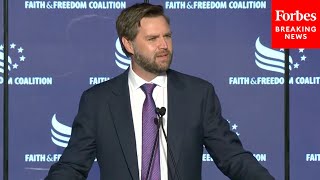 BREAKING NEWS JD Vance Discusses Christian Faith Meaning Of Grace At God And Country Breakfast [upl. by Itsuj]